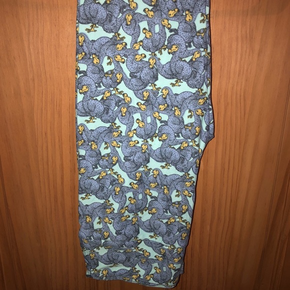 LuLaRoe Pants - ❌SOLD❌ NWT OS LLR Teal Dodo Bird Print Leggings